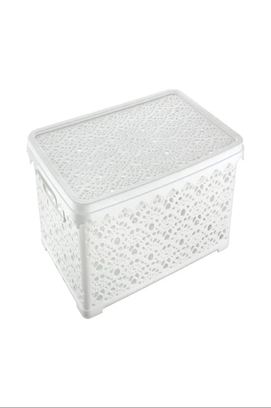 LitaeTrend Büyük Motifli Kapaklı Kutu Royaleks-TİM136 - Resim 2