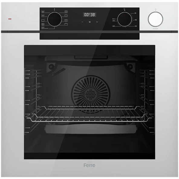 Ferre FryArt Artline Steam QEP64CB - SC406-WFA - D064-SA 9 Prog. Dijital Turbo Ank. Set - Beyaz - 2