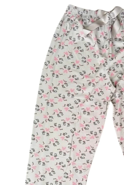 LitaeTrend Beli Lastikli Mevsimlik Viskon Penye Pantolon Krem - Resim 2