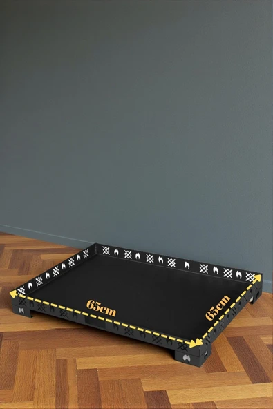 WoodyMaison Metal Soba Altlığı – Sac Tabla, Isıya Dayanıklı 65x65cm - 2