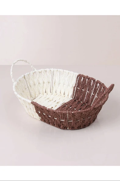 LitaeTrend Hasırlı Ekmek Sepeti Oval Royaleks-8803 - 1