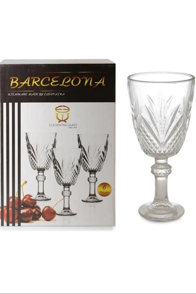 LitaeTrend Barcelone 6 Lı Ayaklı Bardak Royaleks-9098 ürün görseli 1
