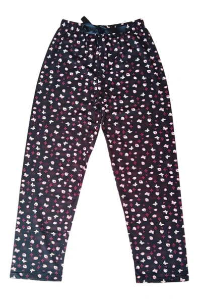 LitaeTrend Beli Lastikli Mevsimlik Viskon Penye Pantolon Siyah ürün görseli 1