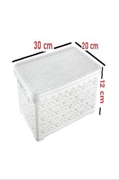 LitaeTrend Büyük Motifli Kapaklı Kutu Royaleks-TİM136 ürün görseli 1