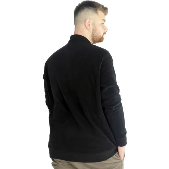 Erkek Sweatshirt Polo Vnz Selanik 20440 Siyah - 4