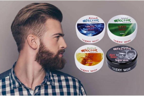 Sector 150ml Wax Hairfruit Strong 150 ml Saç Bakım Wax'ı Parlaklık ve Güçlü Tutuş - Resim 4