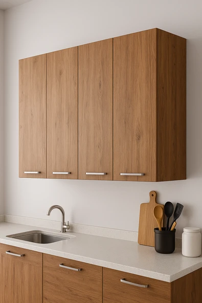 140LIK ATLAS ÇAM ÜST MODÜL, MUTFAK DOLABI, ÇOK AMAÇLI DOLAP, KİLER DOLABI