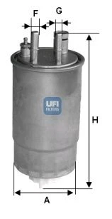 MAZOT FİLTRESİ 24ONE00 DOBLO 1.9 JTD (04-) 77363804 ürün görseli