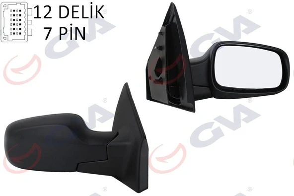 DIŞ DİKİZ AYNASI SAĞ CLIO 06> ELEKTRİKLİ ISITMALI SENSÖRLÜ KONVEKS 7 FİŞ VM-6136EHSR  7701061193 ürün görseli