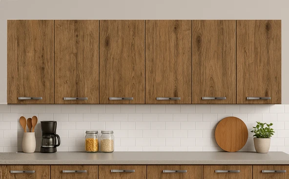 210LUK ATLAS ÇAM ÜST MODÜL, MUTFAK DOLABI, ÇOK AMAÇLI DOLAP, KİLER DOLABI