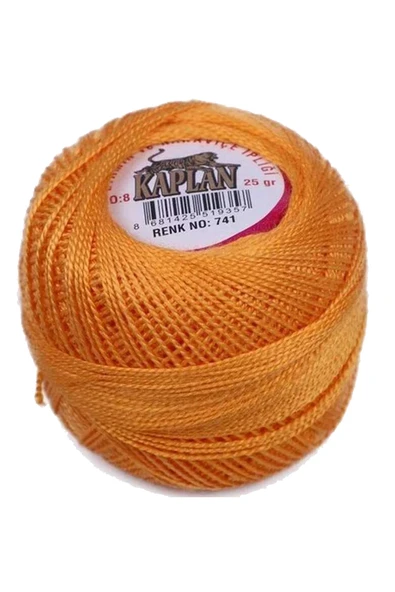 LitaeTrend 3 Adet Kaplan Etamin Ve Kanaviçe İpi 8 No Kod/Renk: 917 - 741 - 818 - Ryl - Resim 3