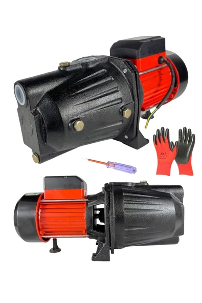 1.5 Hp - 1 Kw Jet 100 Su Motoru 8 Metre Emiş 38 Metre Basma 2 Yıl Garantili Kırmızı