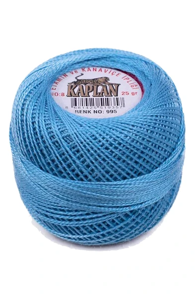 LitaeTrend 3 Adet Kaplan Etamin Ve Kanaviçe İpi 8 No Kod/Renk: 101 - 302 - 995 - Ryl - Resim 3