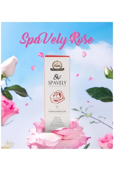 Spavely Gül Esanslı Duş Başlığı Filtresi Arıtması Güney Kore Menşei Klor Kireç Karşıtı Hoş Kokulu 150 gr - 3