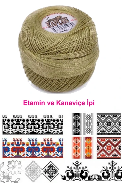 LitaeTrend Kaplan Etamin Ve Kanaviçe İpi 8 No Kod/Renk: 118 - Royaleks - Resim 2