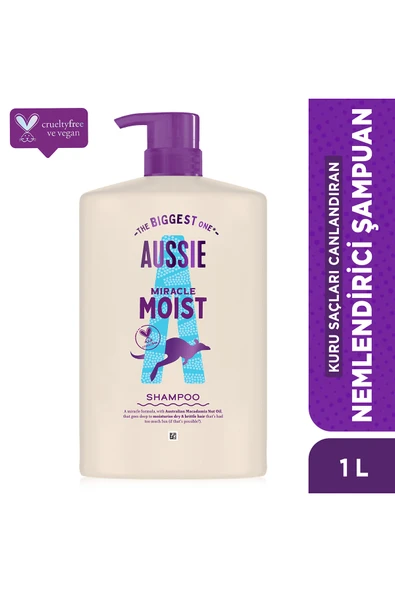 Miracle Moist Kuru Saçları Canlandıran Nemlendirici Şampuan 1000ml - 1