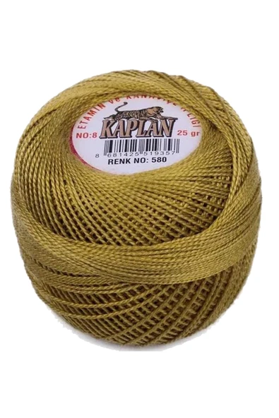 LitaeTrend 3 Adet Kaplan Etamin Ve Kanaviçe İpi 8 No Kod/Renk: 1016 - 319 - 580 - Ryl - Resim 3