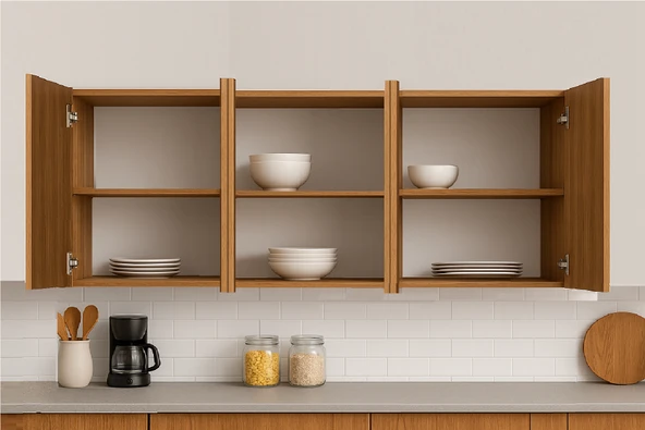 210LUK ATLAS ÇAM ÜST MODÜL, MUTFAK DOLABI, ÇOK AMAÇLI DOLAP, KİLER DOLABI - 3