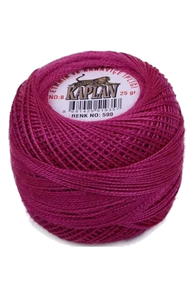 LitaeTrend 3 Adet Kaplan Etamin Ve Kanaviçe İpi 8 No Kod/Renk: 602 - 599 - 1015 - Ryl - Resim 3