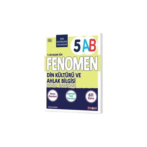 Fenomen Yayınları 2025 5. Sınıf Din Kültürü ve Ahlak Bilgisi A-B Konu Özetli Soru Bankası