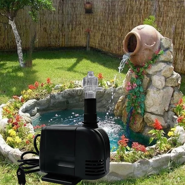 Süs Havuzu Motoru Sump Motor Şelale Motor 2.5 metre Yüksekliğe Su Yükseltebilir - Resim 4