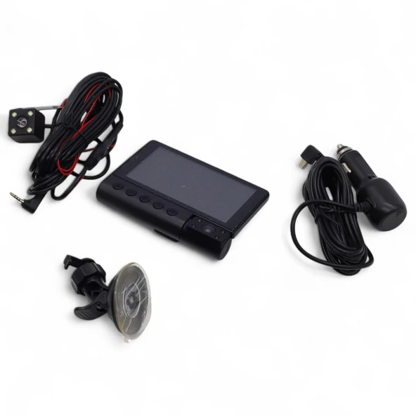 Viges Dokunmatik Araç İçi Yol Kamerası (3 Adet Kamera Set) Siyah - 6