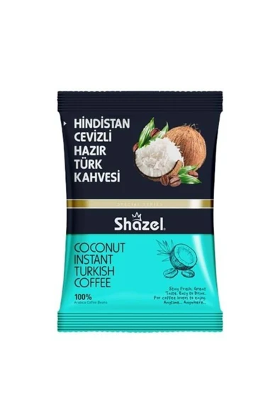 Shazel Hindistan Cevizli Hazır Türk Kahvesi 100 gr x 6 Adet - 1