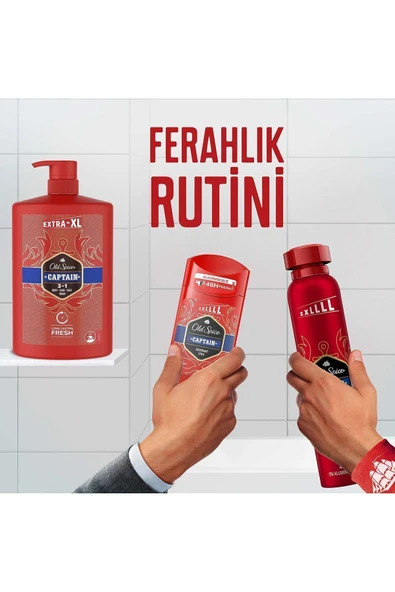 Captain Erkekler İçin Duş Jeli ve Şampuan 1000 ml Ekstra-XL - 8