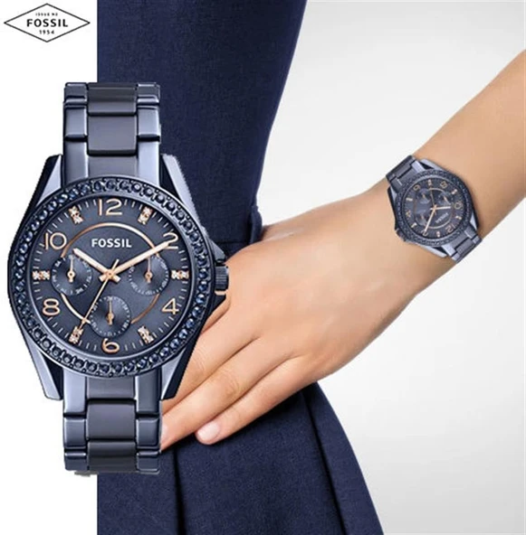 Fossil FES4294 Kadın Kol Saati - Resim 3