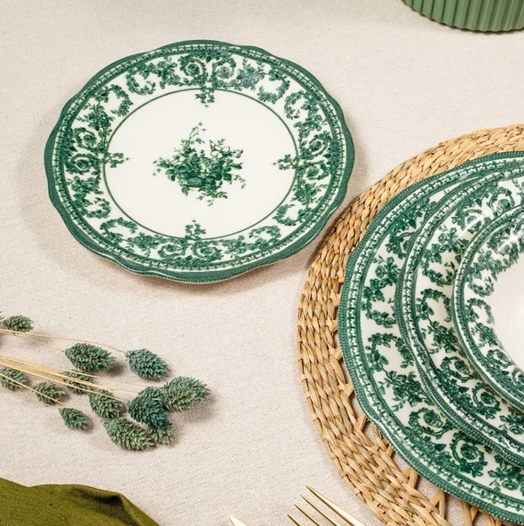 Fecra Majestic Green 24 Parça Yemek Takımı - 2