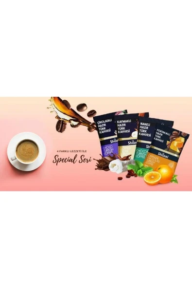 Shazel Naneli Ve Portakallı Hazır Türk Kahvesi 100 gr x 2 Adet - Resim 2