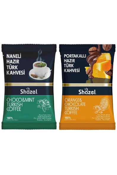 Shazel Naneli Ve Portakallı Hazır Türk Kahvesi 100 gr x 2 Adet ürün görseli 1