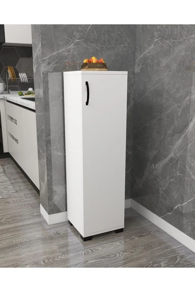 Irmak Mobilya Çok Amaçlı Tek Kapaklı Mini Dolap Erzak Dolabı Banyo Dolabı ürün görseli