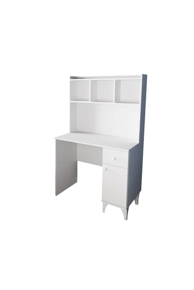 DF09107 Çekmeceli Kapaklı Kitaplıklı Çalışma Masası - Resim 4