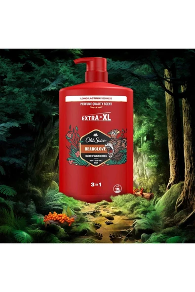 Bearglove 3In1 Erkek Duş Jeli ve Şampuan 1000 ml XXL - 5