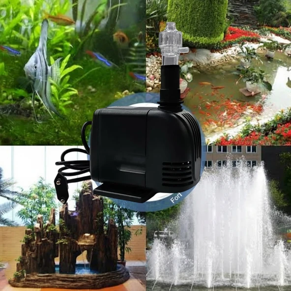 Süs Havuzu Motoru Sump Motor Şelale Motor 2.5 metre Yüksekliğe Su Yükseltebilir - Resim 7