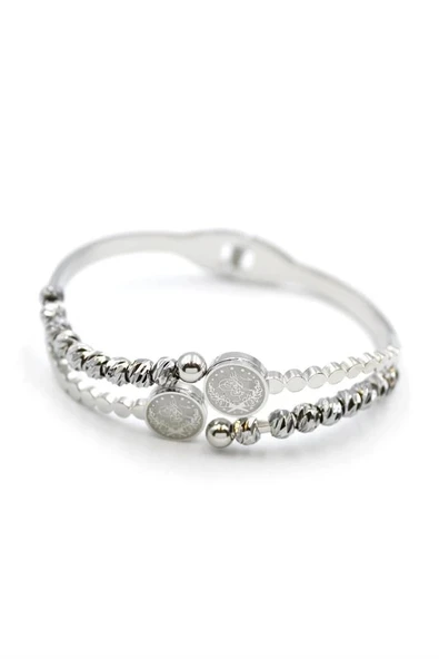 LitaeTrend Tuğra Dorika Bilezik - Gümüş ürün görseli