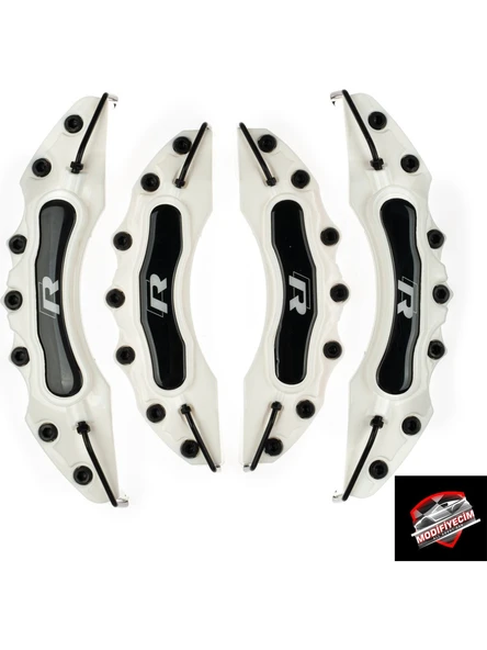 VW PASSAT UYUMLU BEYAZ R LOGOLU KALİPER KAPAĞI ürün görseli