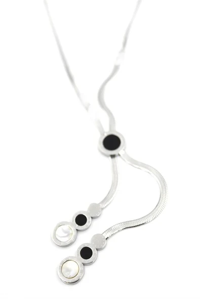 LitaeTrend İtalyan Zincir Kolye - Gümüş - Resim 2