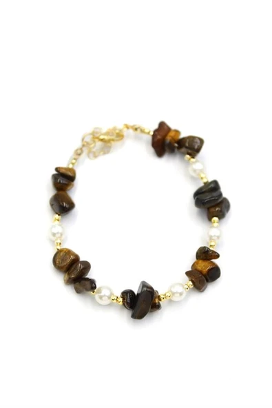 LitaeTrend Boncuk Bileklik - Kahverengi ürün görseli 1