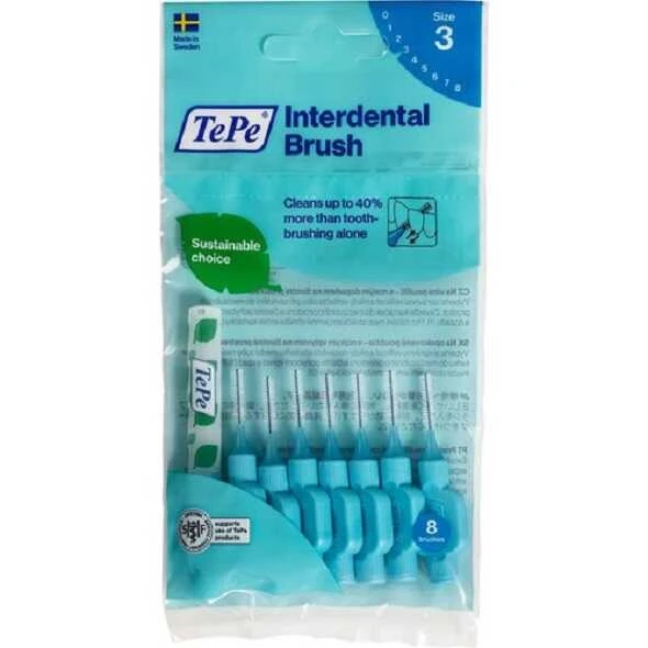 Tepe Interdental Brush Arayüz Fırçası Turuncu 0.6 mm 8 li ürün görseli