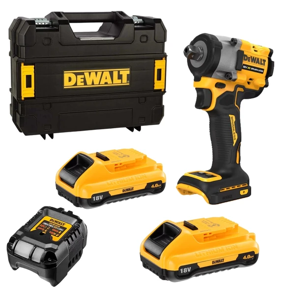 Dewalt DCF922P2T-QW 18V 4.0Ah Li-Ion Kömürsüz Çift Akülü Somun Sıkma - 1
