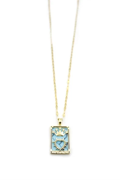 LitaeTrend Çelik Tarot Kolye - Altın ürün görseli 1