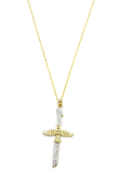 LitaeTrend Elif Anka Kolye - Altın - Resim 2