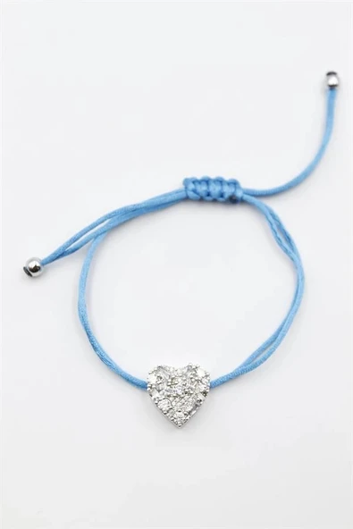 LitaeTrend Kalp İp Bileklik - Turkuaz ürün görseli 1