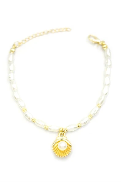 LitaeTrend İnci Bileklik - Altın - Resim 2