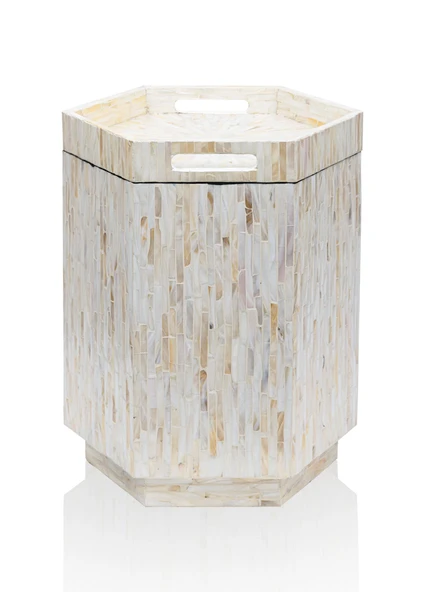 The Mia Sedef Tabure Yan Sehpa 38x33x47 cm TLC0131 - Resim 11