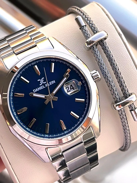 Daniel Klein İtalyan Tasarım Bileklik Hediyeli 2 Yıl Garantili 3 Atm Erkek Kol Saati ES.14137-3