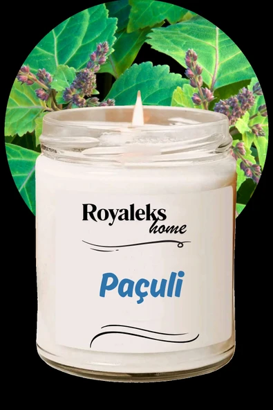 LitaeTrend Doğal Özel Seri Kokulu Dekoratif Kavanoz Mum 210 cc - Paçuli Esansı - RYL ürün görseli 1