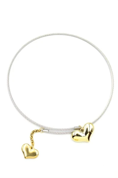 LitaeTrend Kalp Tasma Kolye - Gümüş - Resim 2